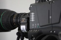 TV Camera in the press conference