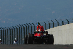 Felipe Massa, Scuderia Ferrari, F2008, souffre d'une casse moteur en vue de l'arrivée