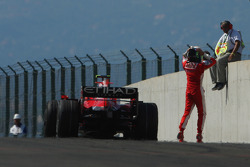 Felipe Massa, Scuderia Ferrari, F2008, souffre d'une casse moteur en vue de l'arrivée