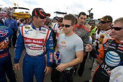 Marcos Ambrose, A.J. Allmendinger and Jeff Burton