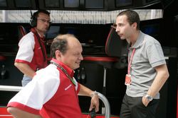 Frederic Vasseur and Nicolas Todt, ART Grand Prix Team Principals