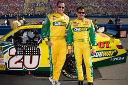 Jared Fogle for Subway hangs out with Tony Stewart