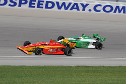 The start of the Indy Lights race