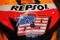 Dettaglio della Honda di Nicky Hayden