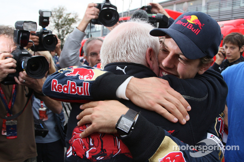 Sebastian Vettel mit seinem Vater Norbert
