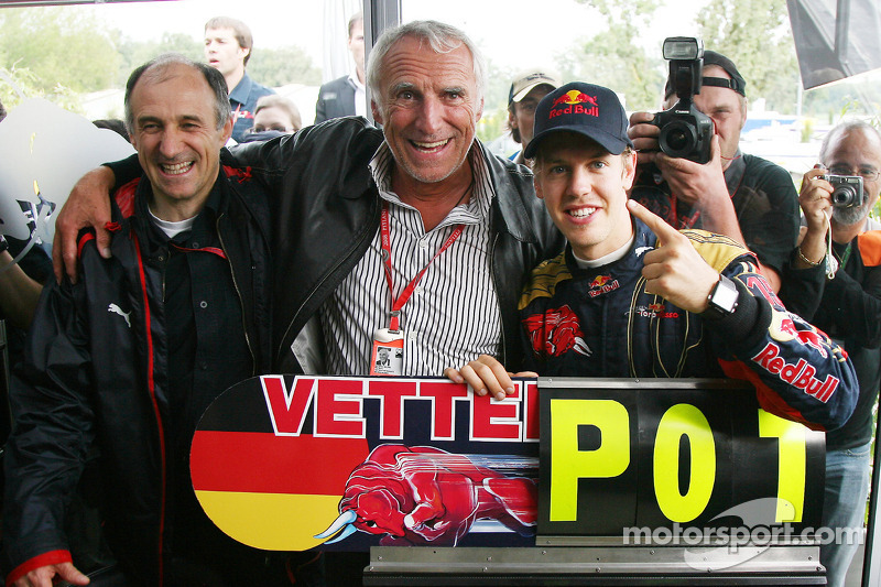 Em 2008, segundo ano pela Toro Rosso, o germânico chocou o mundo ao vencer a primeira da carreira na F1 no chuvoso GP da Itália.