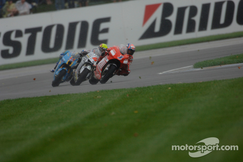 Casey Stoner, Andrea Dovizioso y Ben Spies