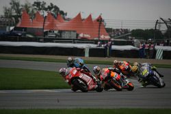 Casey Stoner, Nicky Hayden and Valentino Rossi