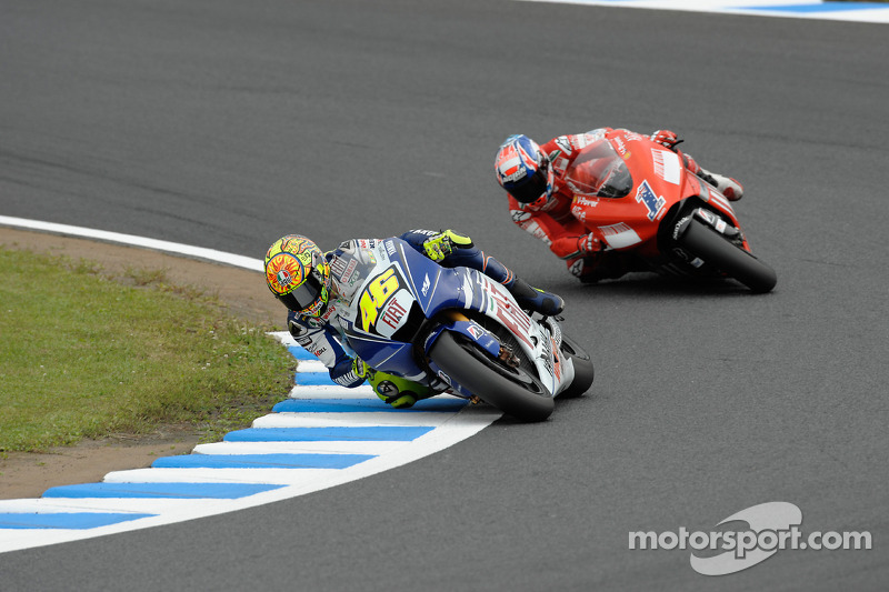 Valentino Rossi y Casey Stoner