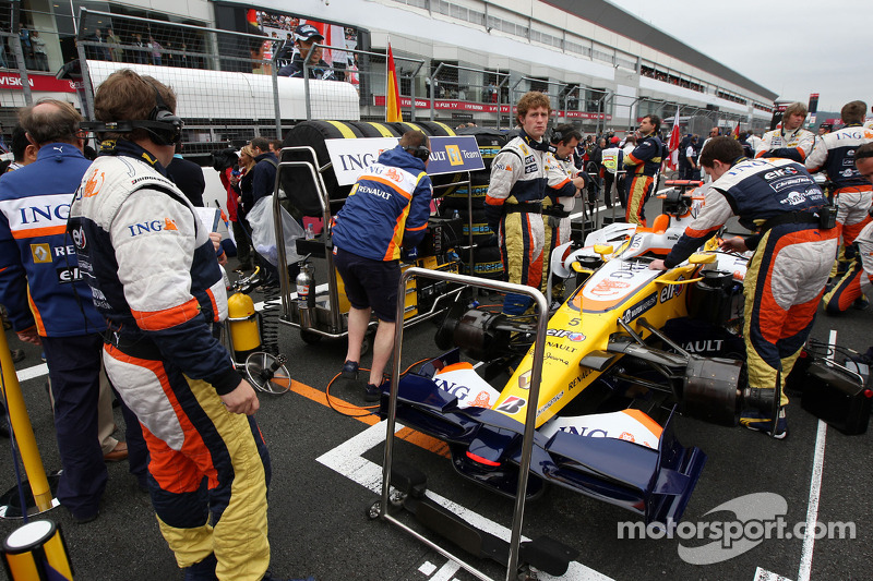 The car of Fernando Alonso, Renault F1 Team