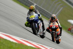 Valentino Rossi and Dani Pedrosa