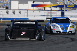 #7 Penske Racing Porsche Riley: Ryan Briscoe, Kurt Busch, #32 PR1 Motorsports Pontiac GXP.R: Mike Forest, Thomas Merrill, Al Salvo