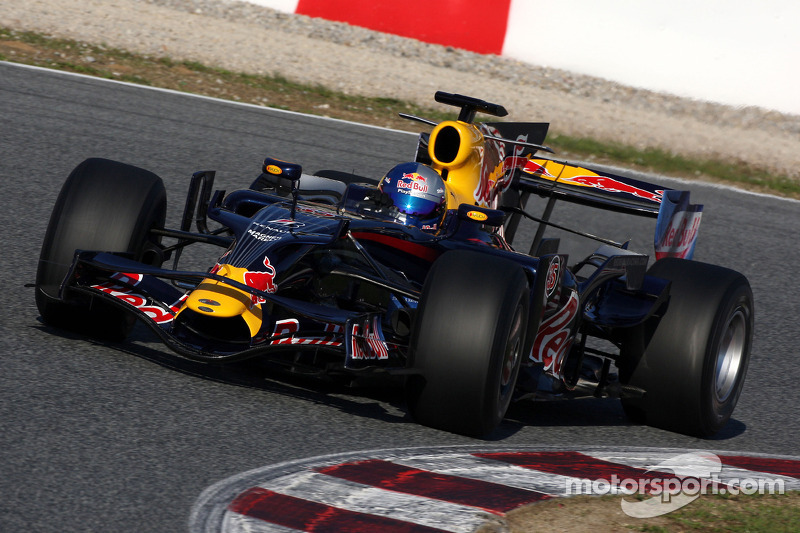 Sébastien Loeb au volant d'une Red Bull en 2008