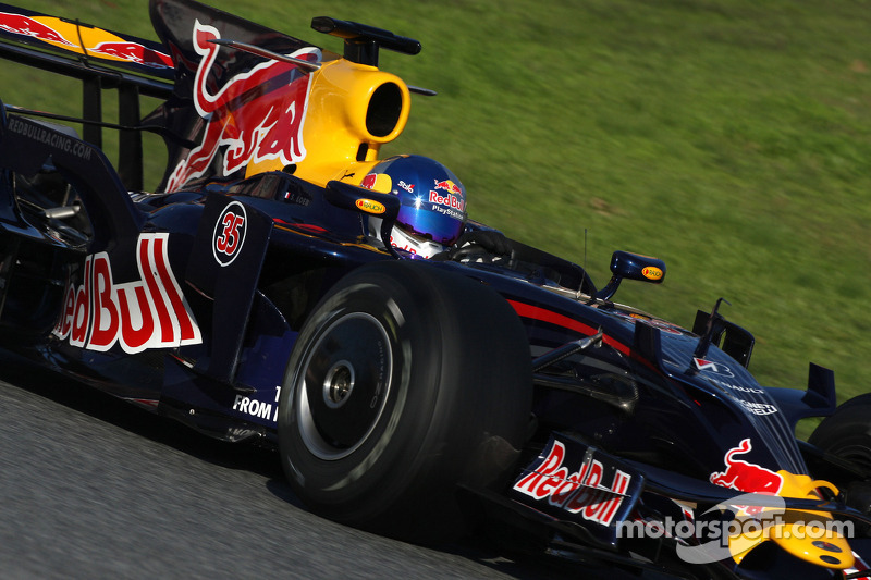 Sébastien Loeb au volant d'une Red Bull en 2008