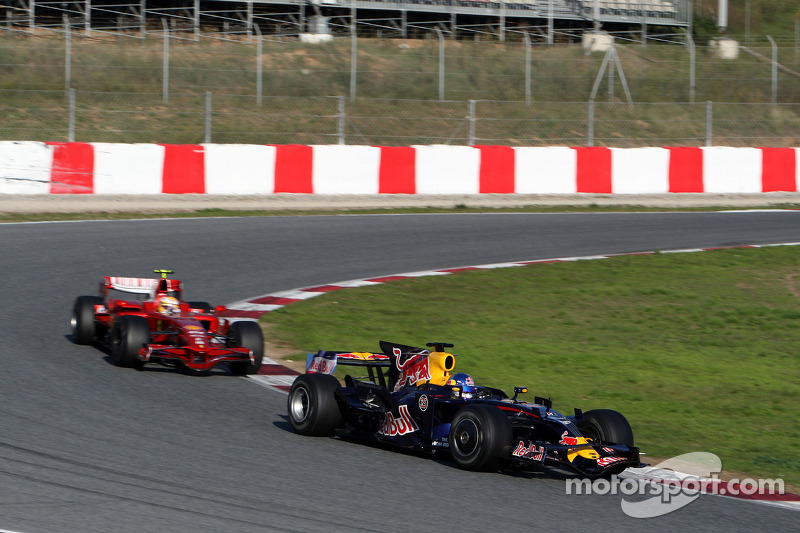 Sébastien Loeb au volant d'une Red Bull en 2008