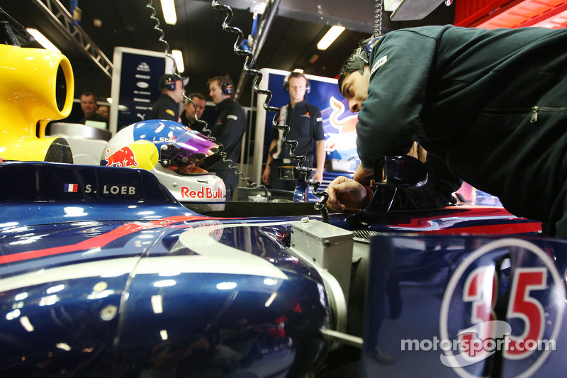 Sébastien Loeb au volant d'une Red Bull en 2008