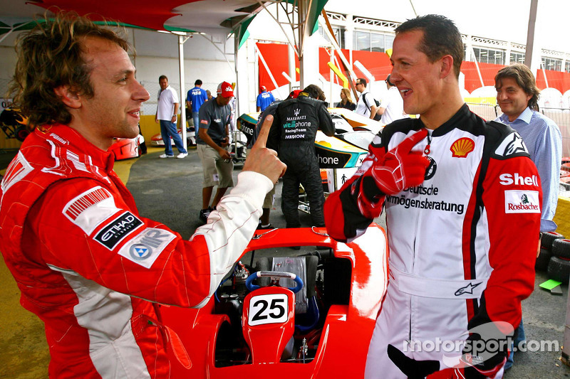 Luca Badoer y Michael Schumacher