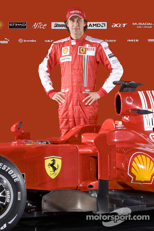 Luca Badoer with the new Ferrari F60