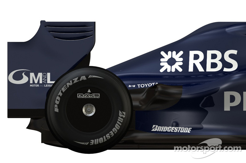 Detail of the new Williams FW 31