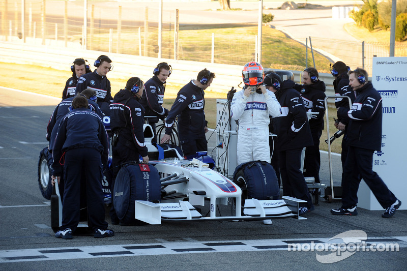Robert Kubica, BMW Sauber F1 Team first installation lap