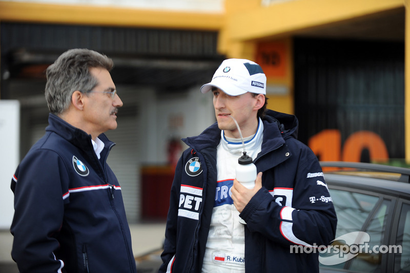 Robert Kubica, BMW Sauber F1 Team, ve Dr. Mario Theissen