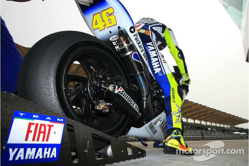 Valentino Rossi de l'équipe Fiat Yamaha