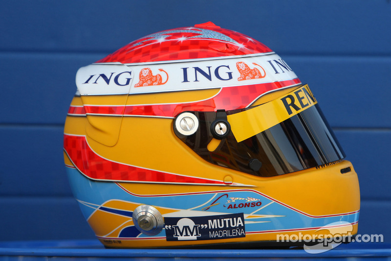 Casco de Fernando Alonso en 2009