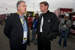 Piero Ferrari, Ferrari vice-president, and Doug Yates, Yates Racing owner