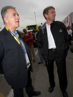 Piero Ferrari, Ferrari vice-president, and Doug Yates, Yates Racing owner