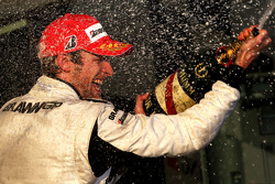 Podium: race winner Jenson Button, Brawn GP