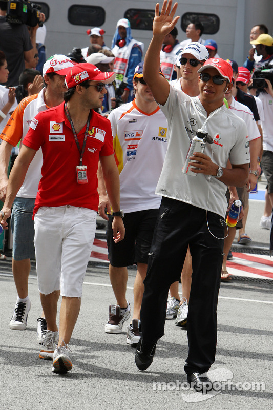 Felipe Massa, Scuderia Ferrari, Lewis Hamilton, McLaren Mercedes