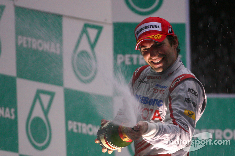 Podio: tercer lugar Timo Glock, Toyota F1 Team