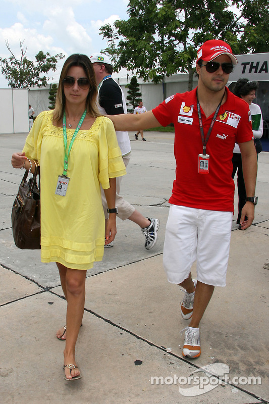 Anna Rafaela Bassi with Felipe Massa