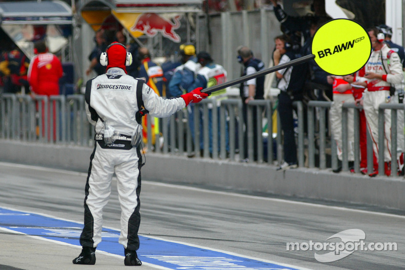 Brawn GP mechanics