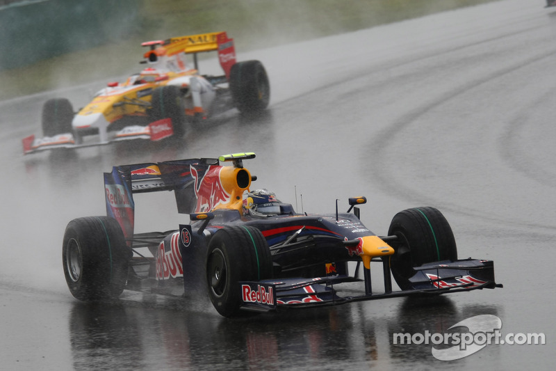 Vettel garantiu sua primeira vitória pela Red Bull logo em sua terceira corrida pela equipe, no GP da China em 2009