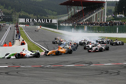Départ : N°11 International Draco Racing: Bertrand Baguette, N°4 Ultimate Motorsport: Miguel Molina, N°5 P1 Motorsport: James Walker