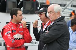 Helio Castroneves, Penske Racing; Rick Mears, and Roger Penske