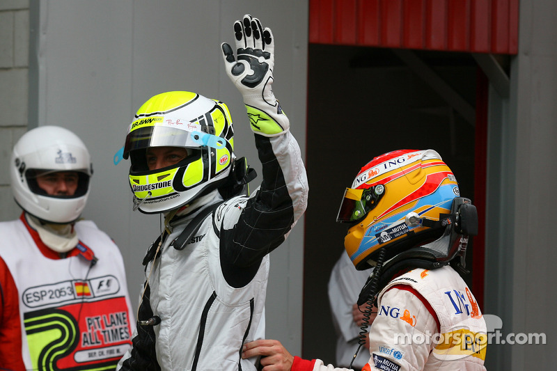 Pole: Kazanan Jenson Button, Brawn GP ve Fernando Alonso, Renault F1 Team