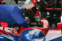 Paul Tracy, KV Racing Technology receives instructions from Brian Barnhart, Director of Competition 