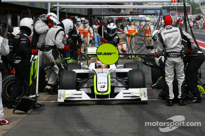 Rubens Barrichello, Brawn GP pit stop