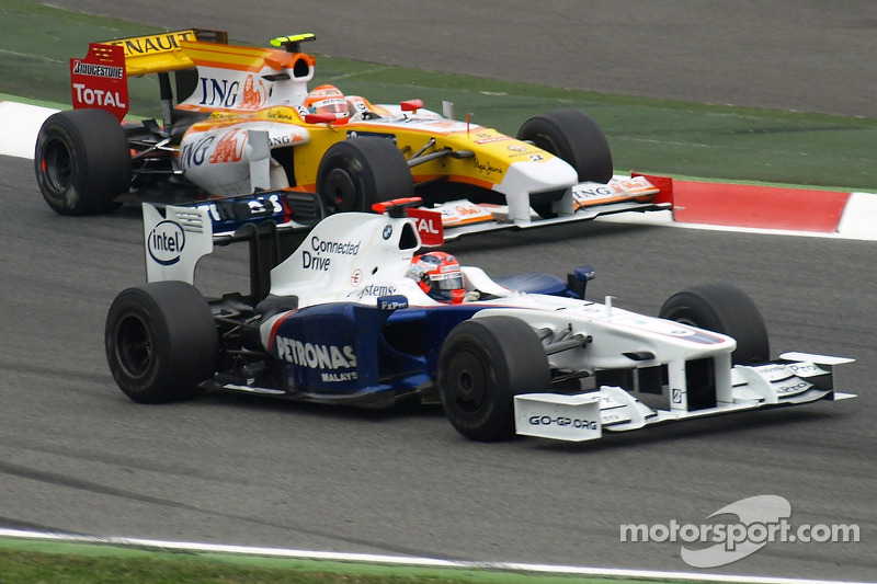 Robert Kubica, BMW Sauber F1 Team, Nelson A. Piquet, Renault F1