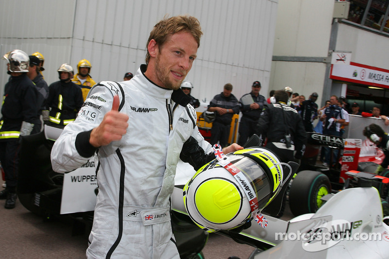 Ganador de la Pole Position Jenson Button, Brawn GP