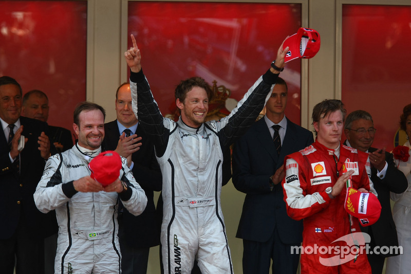 2009: 1. Jenson Button, 2. Rubens Barrichello, 3. Kimi Räikkönen