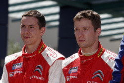 Podium: second place Sébastien Ogier and Julien Ingrassia, Citroen Junior Team Citroen C4 WRC