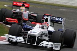 Robert Kubica, BMW Sauber F1 Team ve Lewis Hamilton, McLaren Mercedes