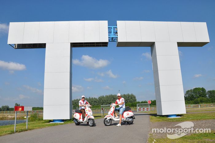 Mika Kallio, Pramac Racing y Niccolo Canepa, Pramac Racing visita museo y pista de TT Assen