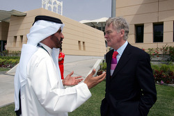 FIA’s Vice-President for sport and 14-time Middle East Rally Champion Mohamed Ben Sulayem with the president of the FIA Max Mosley