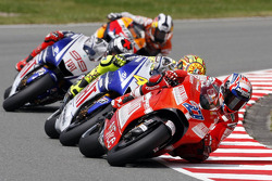 Casey Stoner, Ducati Team, Valentino Rossi, Fiat Yamaha Team, Jorge Lorenzo, Fiat Yamaha Team, Dani Pedrosa, Repsol Honda Team