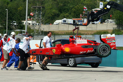Ferrari von Felipe Massa nach Crash