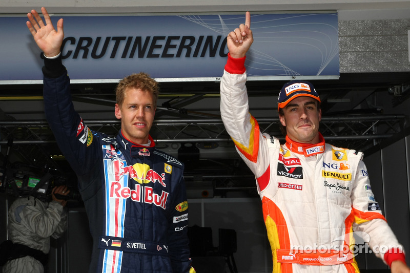 Fernando Alonso, Renault F1 Team, Sebastian Vettel, Red Bull Racing